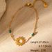 Women’s Jewelry Set Fashion New Fashion Natural Stone Zircon Sun Pendant Bracelet Female Personality All Match High Grade Stainless Steel Bracelet_ipsvogv.com