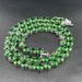 Men And Women's Jewelry 7mm Emerald Zircon Cuban Link Tennis Chain Hip Hop Unisex Necklace, 45cm-60cm Adjustable Length_ipsvogv.com