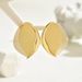 Fashionable and luxurious women's metal niche fan-shaped leaves, versatile design, earrings, geometric earrings_ipsvogv.com