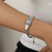 Trendy Men's Watch Design Bracelet With White Shell, Zircon Woven Titanium Steel Gold-plated Chain, Niche Accessory_ipsvogv.com