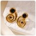 hot selling titanium steel earrings ocean series creative earrings niche holiday style personality earrings accessories for women_ipsvogv.com
