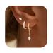 Women’s Jewelry Set Fashion Hot SaleReal Gold Brass Electroplating Popular Ins Style Inlaid Zircon Earrings Personality Creative Temperament Earrings_ipsvogv.com