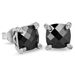 Hip Hop Zircon Earrings for Men 8mm Turtle Face Fat Square Color Diamond Earrings Jewelry_ipsvogv.com