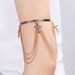 Jewelry Punk Adjustable Metal Hanging Chain Tassel Ring Holiday Style Beach Open Arm Bracelet_ipsvogv.com