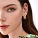 Women's Jewelry Retro Twisted Circle Earrings Light Luxury Niche Design High End Personality Metal Earrings Earrings_ipsvogv.com