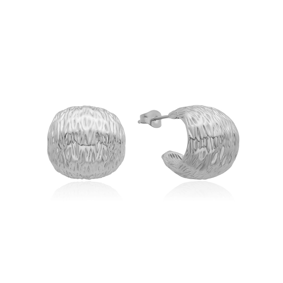 Women’s Jewelry Set Fashion Ins Style Brushed Texture Earrings High End Niche Semi Circular C Shaped Earrings Trendy Earrings And Earrings_ipsvogv.com
