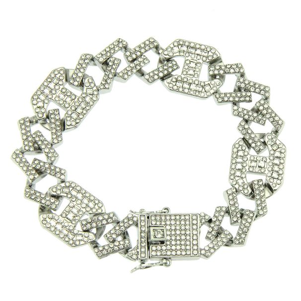 Hip Hop New Product Exaggerates Cuban Big Gold Chain, Men's Dominant Fashion Diamonds Necklace_ipsvogv.com