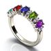 Cao Shi's ins style bracelet is a minimalist geometric colored zircon ring for women's fashion colored diamond earrings_ipsvogv.com