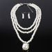 Simple Fashion Pearl Necklace Cross Border Multi Layer Short Clavicle Chain_ipsvogv.com