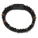 Charm Bracelets Vintage Men Leather Magnetic Buckle Natural Stone Beads Two-layer Braided Genuine Jewelry Gifts_ipsvogv.com