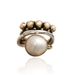 Cao Shi Fashion Thai Silver Vintage Round Three Layer Cross Pearl Ring_ipsvogv.com