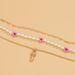 Jewelry Creative Small Mushroom Woven Flower For Women's Countryside Pearl Thin Chain Multi-layer Necklace_ipsvogv.com