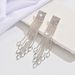 Unisex Long Diamond Tassel Earrings Exaggerated Fashion Temperament Earrings Light Luxury High End Hot Ear Jewelry_ipsvogv.com