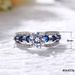 Cao Shi's New Handwear Creative Hollow Out Royal Blue Zircon Ring Luxury Banquet And Engagement Jewelry For Women_ipsvogv.com
