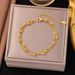 Non Fading Three-layer Pearl Titanium Steel Bracelet Women, With A Cool Luxurious Style, Simple Bracelet, And_ipsvogv.com