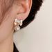 Spring New Sweet Bowknot Pearl Earrings For Women, Niche Design, High-end Luxury Silver Needle Ear Jewelry_ipsvogv.com