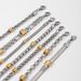 Titanium For Men, Non-Fading Square Pearl NK Bead Hip-Hop Cuban Chain Stainless Steel Bracelet Jewelry_ipsvogv.com