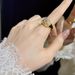 Zircon Oval Pigeon Egg Style Versatile For Women, Antique Ring, Light Luxury, High-end Feel, Hand Decoration, Opening_ipsvogv.com
