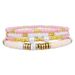 Women's Holiday Style Soft Clay Beaded Colorful Bracelet Set Bohemian Stacking Pearl Bracelet_ipsvogv.com