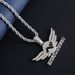 Hip-Hop Fashion Luxurious Temperament Cuban Necklace For Women Inlaid With Zircon Trendy Versatile Ladies Alloy Pendant_ipsvogv.com