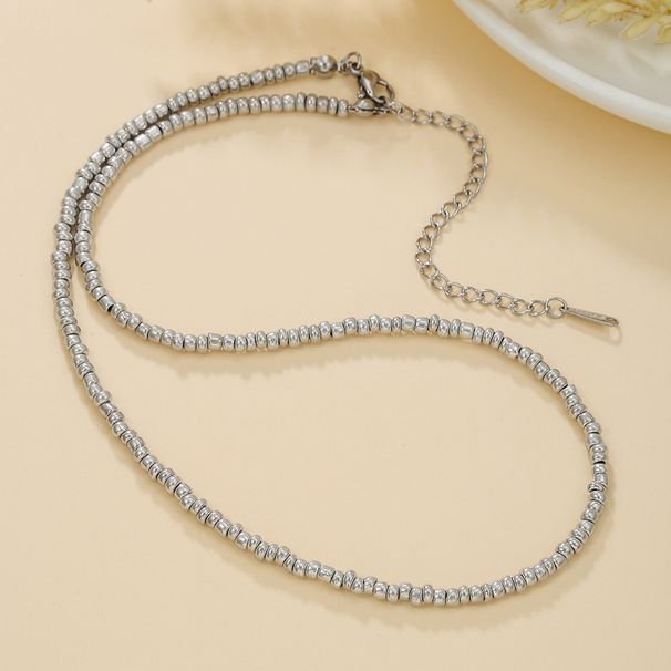 Personalized Mixed Color Rice Bead Clavicle Necklace Female Bohemian Beach Leisure Stainless Steel Short Necklace_ipsvogv.com