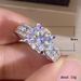 Cao Shi's New Wedding Classic Four Claw Zircon Crystal Fashion Engagement Proposal Ring For Women_ipsvogv.com