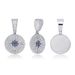 Compass Full Of Zircon Pendant Hip Hop Personality Trendy Men And Women Necklace Accessories_ipsvogv.com