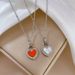 【 Full body titanium steel 】 Love shell personality minimalist in the stove, genuine gold necklace, female ins net red_ipsvogv.com