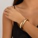 Exaggerated Alloy Smooth Open Niche High-end Fashion Simple Silver Bracelet_ipsvogv.com