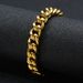 Men's Jewelry Titanium Steel Plated K Real Gold Color Preserving Bracelet Female Jewelry Trend Light Luxury Niche Stainless Steel Male Jewelry_ipsvogv.com