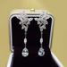 Cao Shi's Long Light Luxury Flower High-end Feeling Earrings Water Droplet Shaped Horse Eye Pendant_ipsvogv.com