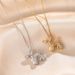 Exquisite Zircon Micro Inlaid Balloon Dog Necklace, Women's Light Luxury Niche Design, Stainless Steel Collarbone Chain,_ipsvogv.com
