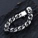 Men's Jewelry Cuban Bracelet Jewelry Men's Trendy Hip Hop Style Stainless Steel Diamond Necklace Jewelry Set_ipsvogv.com