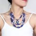 Jewelry fashionable blue devil's eye multi-layer collarbone chain necklace for women NK22950_ipsvogv.com