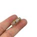Tijia High Edition Cross Colored Split Thick Gold Plated Diamond Ring Handicraft For Men And Women_ipsvogv.com