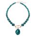 Ins Fashion Simple Niche Geometric Versatile Creative Two Color Beaded Retro Necklace Female_ipsvogv.com