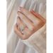 New Pure Silver Star Weaving Straight Arm, Mosang Stone Diamond Ring, 50 Cents, One Carat Live Female Ring_ipsvogv.com