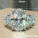 Sanjie Fashion Extra Large Zircon Charm Women's Ring Accessories_ipsvogv.com