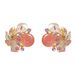 Forest Style Sweet Exquisite Diamond Inlaid Zircon Crystal Flower Earrings, Feminine Temperament, Simple And High-end_ipsvogv.com