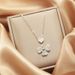 Korean Version Four Leaf Clover Love Titanium Steel Necklace For Women's Ins, High-end Mother Of Pearl Pendant,_ipsvogv.com