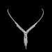 Luxury Bridal Jewelry Set - Sparkling Water Diamond Necklace & Earrings (Elegant Wedding Accessories)_ipsvogv.com