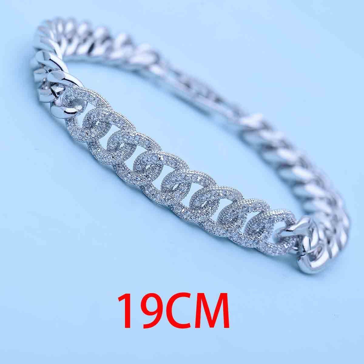 Women's Jewelry Cuban Chain Bracelet With Diamond Brass Zircon Bracelet High End Hip Hop Personality Hand Jewelry_ipsvogv.com