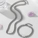 Jewelry multi color shell titanium steel non fading Cuban chain high grade jewelry women's necklace men's clavicle chain_ipsvogv.com