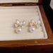 Spring New Sweet Bowknot Pearl Earrings For Women, Niche Design, High-end Luxury Silver Needle Ear Jewelry_ipsvogv.com