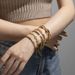 trendy gold stainless steel bracelet female ins fashion new style stacking matching hand jewelry_ipsvogv.com