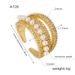 Virgin Mary Multi Layer Pearl Open Copper Set Zircon Peronalized Ring Fahion And High End Women'_ipsvogv.com