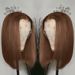 Short bob Chocolate color brown human hair wigs bobo_ipsvogv.com