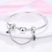 Women's Jewelry Set Fashion Devil's Eye Guardian Palm Safety Chain Shell Copper Plated 925 Silver Pendant Beads DIY Bracelet Necklace_ipsvogv.com