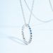 Rainbow Zircon Ring Necklace Two Wear S925 Silver Surrounded By Colored Gemstone Index Finger Ring Fashion Simple_ipsvogv.com