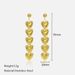 Women’s Jewelry Set Fashion Love Pendant Stainless Steel Earrings Personality Exaggerated Long Five Heart Shaped Titanium Steel Earrings Ladies Trend_ipsvogv.com